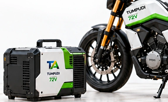 Portable range-extension unit alongside a motorcycle concept